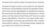 Burton x Black Diamond Universal Expedition Splitboarding Poles